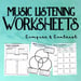 Music Listening Worksheets: Compare & Contrast